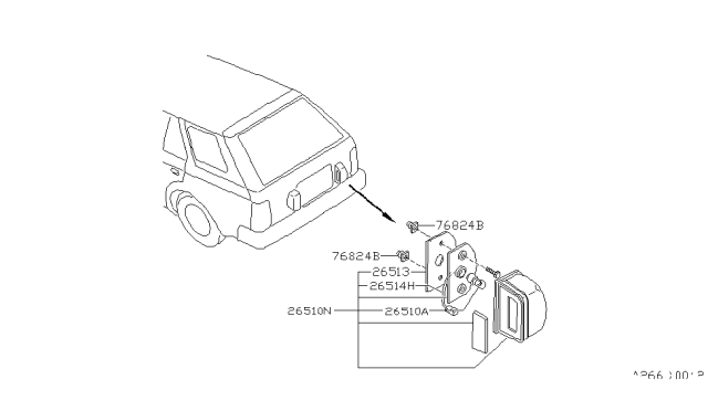 1987 Nissan Maxima Licence Plate Lamp Diagram