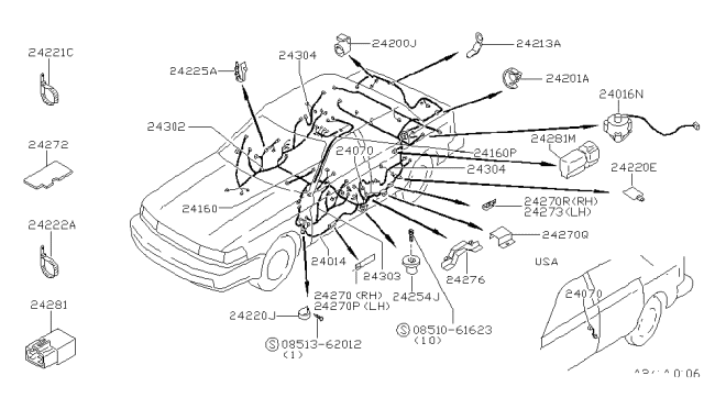 1986 Nissan Maxima Wiring (Body) Diagram 1