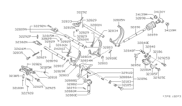 1987 Nissan Maxima Transmission Shift Control Diagram