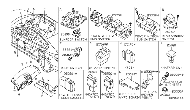 2008 Nissan Altima Switch Diagram 2