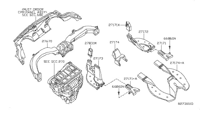 2007 Nissan Altima Nozzle & Duct Diagram