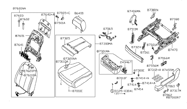 2010 Nissan Altima Front Seat Diagram 3