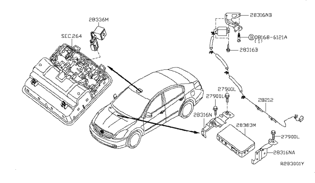 2009 Nissan Altima Telephone Diagram 1