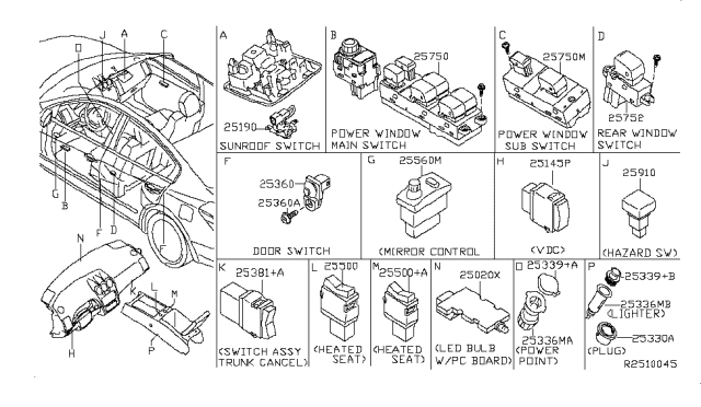 2008 Nissan Altima Switch Diagram 4