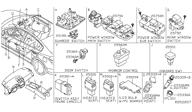 2008 Nissan Altima Switch Diagram 3