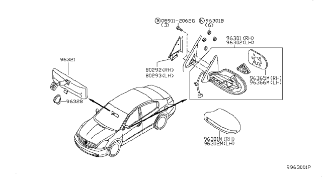 2008 Nissan Altima Rear View Mirror Diagram