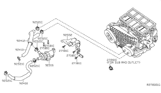 2010 Nissan Altima Heater Piping Diagram