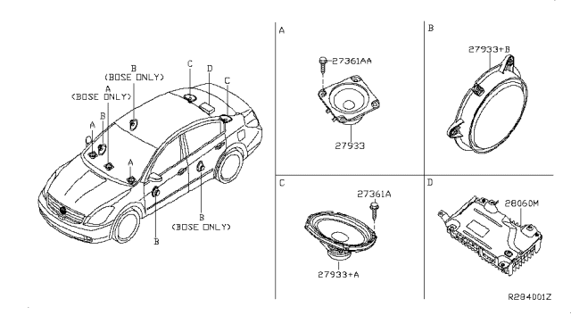 2011 Nissan Altima Speaker Diagram