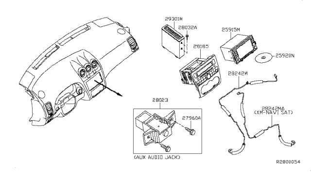 2009 Nissan Altima Audio & Visual Diagram 4