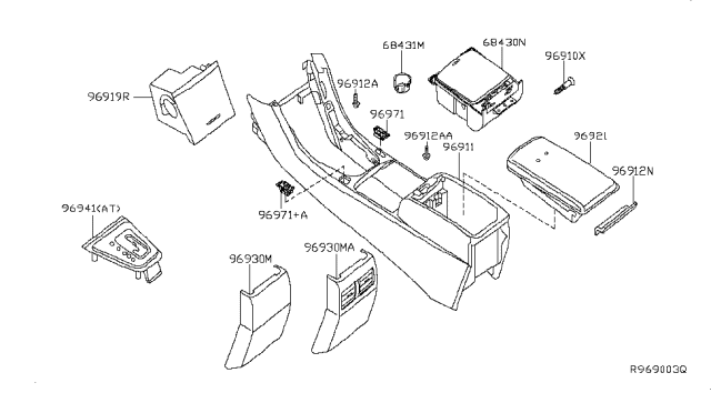 2010 Nissan Altima Console Box Diagram