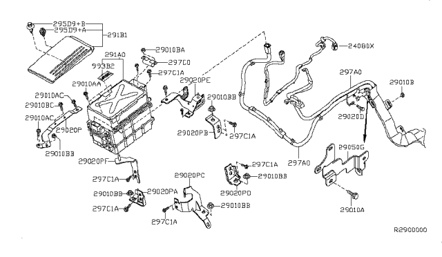 2008 Nissan Altima Bracket Diagram for 25233-JA810