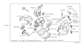 Diagram for Nissan Pathfinder Blower Motor Resistor - 27150-7S000