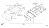 Diagram for 2009 Nissan Quest Hood Hinge - 73230-5Z031