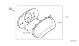 Diagram for 2007 Nissan Quest Speedometer - 24810-ZM70A