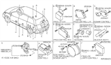 Diagram for Nissan Titan TPMS Sensor - 40700-CK001