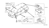 Diagram for 2004 Nissan Quest Dome Light - 26465-5Z000