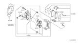 Diagram for 2008 Nissan Quest Brake Pad Set - D1060-CN91B