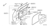 Diagram for 2004 Nissan Quest Weather Strip - 82838-5Z021