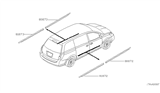 Diagram for Nissan Quest Door Moldings - 82871-5Z020
