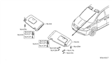 Diagram for 2010 Nissan Quest Sun Visor - 96401-ZS75A