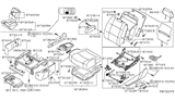 Diagram for 2004 Nissan Quest Armrest - 87750-ZF410