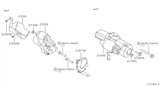 Diagram for Nissan Quest Starter Motor - 23300-8Y00A