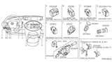 Diagram for 2009 Nissan Quest Headlight Switch - 25560-ZM02D