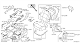 Diagram for 2010 Nissan Quest Seat Cushion - 87300-ZM00A