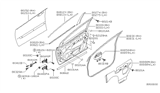 Diagram for 2008 Nissan Quest Door Seal - 80830-5Z000