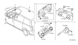 Diagram for Nissan Titan Ambient Temperature Sensor - 27720-EB000