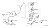 Diagram for 2009 Nissan Quest Automatic Transmission Shifter - 34901-ZM70A