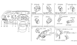 Diagram for Nissan Dimmer Switch - 25985-5Z000