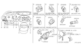 Diagram for Nissan Quest Cruise Control Switch - 25551-ZM08A