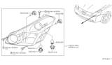 Diagram for 2007 Nissan Quest Headlight - 26010-5Z001