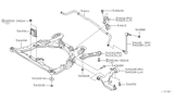 Diagram for Nissan Quest Control Arm - 54500-CK000