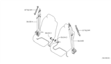 Diagram for 2009 Nissan Quest Seat Belt - 86843-ZM78A