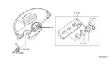 Diagram for Nissan Quest A/C Switch - 27500-5Z002