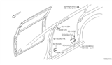 Diagram for Nissan Quest Door Check - 82430-5Z000