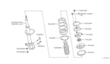 Diagram for 2010 Nissan Quest Coil Spring Insulator - 54036-CK000