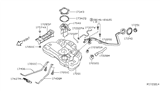 Diagram for Nissan Quest Fuel Tank - 17202-ZF00A