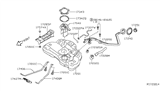 Diagram for 2007 Nissan Quest Fuel Tank Strap - 17406-8J000