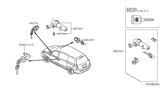 Diagram for 2005 Nissan Quest Door Lock Cylinder - H0601-7Y025