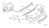 Diagram for 2006 Nissan Quest Bumper - 85022-5Z200