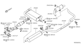 Diagram for 2014 Nissan Armada Exhaust Hanger - 20621-ZC00A