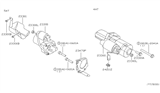 Diagram for 2008 Nissan Quest Starter Motor - 23300-8Y000