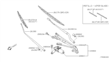 Diagram for 2006 Nissan Quest Wiper Arm - 28886-5Z000