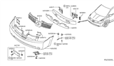 Diagram for 2004 Nissan Quest Bumper - 62022-5Z025