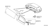 Diagram for 2009 Nissan Armada Window Regulator - 83500-ZM00A