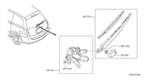 Diagram for Nissan Quest Wiper Pivot - 28700-5Z000