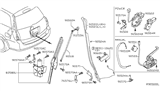 Diagram for 2005 Nissan Quest Door Lock Actuator - 90506-5Z200